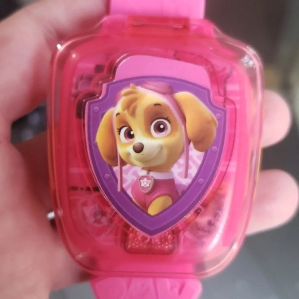 Vtech PAW PATROL SKYE LEARNING WATCH in PINK, Girls/Boys Ages 3-6 (NWOT or Box).